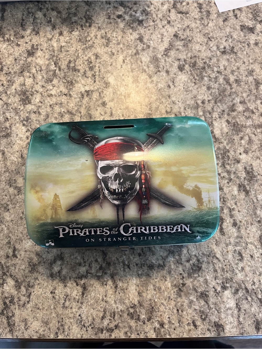 Disney Pirates of the Caribbean Skull Treasure Chest Tin